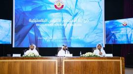 جانب من المؤتمر الصحفي للإعلان عن ضوابط استخدام الأكياس البلاستيكية