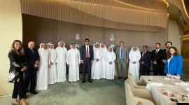 جانب من لقاء الرابطة مع الوفد البريطاني