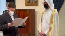 جانب من تسليم أوراق الاعتماد