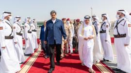 وزير الدولة للشؤون الخارجية خلال وداع رئيس جمهورية فنزويلا