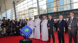 سعادة وزير التجارة والصناعة مفتتحا معرضي بروجكت قطر وقطر للضيافة