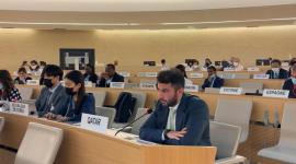 جانب من المشاركة القطرية في المؤتمر