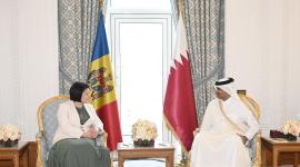 رئيس مجلس الوزراء ووزير الداخلية خلال جلسة مباحثات مع رئيسة وزراء مولدوفا