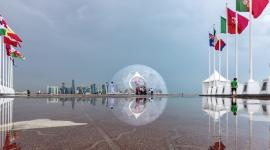 الدوحة تتزين بأمطار الخير