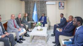 خلال استقبال الرئيس الصومالي لرئيسة الوكالة الأمريكية للتنمية الدولية