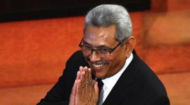 غوتابايا راجاباكسا الرئيس السريلانكي المنتهية ولايته