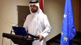 سعادة السيد سلطان بن حسن الجمَّالي خلال إلقاء كلمته