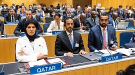 جانب من الوفد القطري