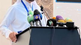 سعادة السيد سلطان الجمّالي خلال القاء كلمة بالنيابة عن رئيسة اللجنة الوطنية لحقوق الإنسان