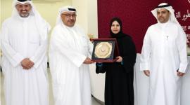 الوفد الكويتي خلال زيارته لقطر