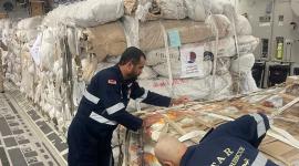 جانب من نقل المساعدات