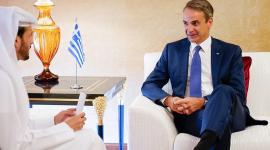 رئيس وزراء اليونان خلال إجراء الحوار مع "قنا"