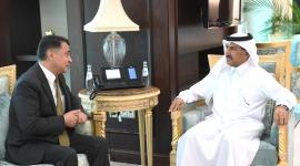 الأمين العام لوزارة الخارجية خلال تسلم الرسالة