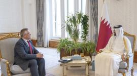 جانب من لقاء نائب سمو الأمير مع سفير مولدوفا