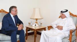 جانب من وداع سفير مولدوفا