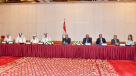 جانب من ملتقى رجال الأعمال القطري المصري