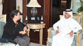 خلال تسلم اوراق اعتماد ممثل مكتب منظمة الصحة العالمية