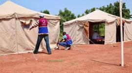 جانب من المساعدات