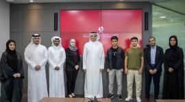 جانب من الفائزين في حاضنة الأعمال الرقمية