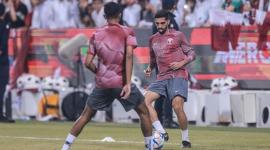 جانب من تدريبات سابقة للعنابي