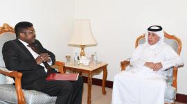 وزير الدولة للشؤون الخارجية خلال تلقي الرسالة الخطية