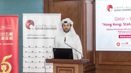 جانب من فعالية المقابلة مع وفد هونج كونج الاقتصادي