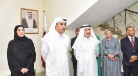 سعادة وزير العمل خلال افتتاح دار الرعاية