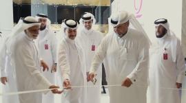 يوسف بن أحمد الكواري الرئيس التنفيذي لقطر الخيرية خلال افتتاحه الحاضنة