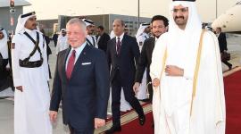 جانب من استقبال سمو ملك الأردن