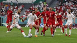 مباراة تونس والدنمارك في المدينة التعليمية