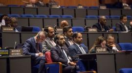 الوفد القطري المشارك بالمؤتمر