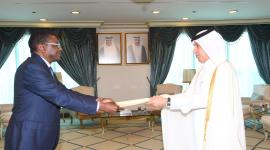 جانب من تسلم أوراق الاعتماد