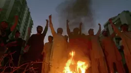 جانب من المظاهرات