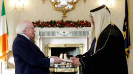 جانب من تسليم أوراق الاعتماد