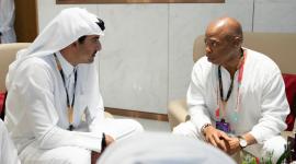 جانب من لقاء سمو الأمير بعمدة نيويورك