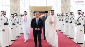 من مراسم  استقبال ملك ماليزيا