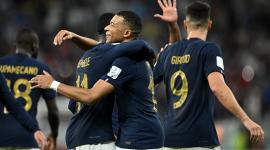 احتفال فرنسي بالفوز على بولندا