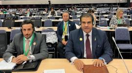 جانب من المشاركة القطرية بالمؤتمر