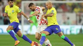 جانب من مباراة البرازيل وكرواتيا