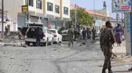 صورة من موقع انفجار سيارة مفخخة