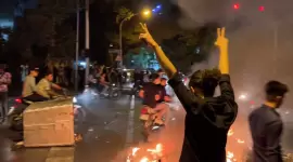 جانب من الاحتجاجات في إيران