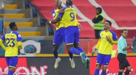 فرحة لاعبي النصر السعودي