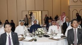 سعادة الشيخ الدكتور فالح بن ناصر بن أحمد آل ثاني وزير البيئة والتغير المناخي خلال حضوره للندوة