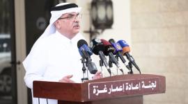 سعادة السفير محمد العمادي رئيس اللجنة القطرية لإعادة إعمار غزة