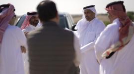 سعادة الشيخ الدكتور فالح بن ناصر بن أحمد آل ثاني وزير البيئة خلال الجولة