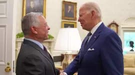 لقاء سابق بين الملك عبد الله الثاني وبايدن