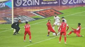 جانب من مباراة عمان واليمن