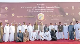 جانب من تتويج الفائزين