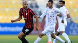 جانب من مباراة الريان والشمال