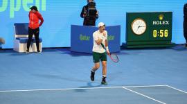 اللاعب البريطاني أندي مواري خلال احتفاله بالفوز